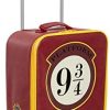 Harry Potter Valise à main 4 roues Poudlard Sac de Harry Potter Valise à main 4 roues Poudlard Sac de voyage avec poignée, Rouge, Taille unique, Valise