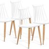 IDMarket - Lot de 4 chaises Lily Blanches pour Salle IDMarket - Lot de 4 chaises Lily Blanches pour Salle à Manger
