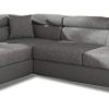 INTENSEDECO Canapé d'angle Gauche Convertible Marius Gris