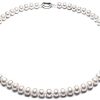 Jyx Naturel Blanc d'eau Douce Collier de Perles 6mm Collier Jyx Naturel Blanc d'eau Douce Collier de Perles 6mm Collier Ras de Cou AAA