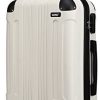 Kono Valises et Sacs de Voyage ABS léger 4 Bagages Nouveau Beige (M-65CM)