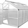 Ksodgun Serre de Jardin Polycarbonate Serre renforcée en Aluminium avec Ksodgun Serre de Jardin Polycarbonate Serre renforcée en Aluminium avec Cadre de Base 9,025 m² Serre Exterieur Jardin
