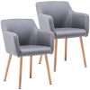 Marque Amazon - Movian Brad Lot de 2 chaises de salle Marque Amazon - Movian Brad Lot de 2 chaises de salle à manger, Gris foncé