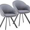 Marque Amazon - Movian Crow Lot de 2 chaises de salle Marque Amazon - Movian Crow Lot de 2 chaises de salle à manger, Gris foncé