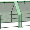 Outsunny Mini Serre de Jardin Serre à tomates dim. 180L Outsunny Mini Serre de Jardin Serre à tomates dim. 180L x 90l x 90H cm Acier PE Haute densité 140 g/m² Anti-UV 2 fenêtres zippées enroulables Vert