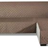 PETCUTE Housse de canapé en Forme L matelassé Housse de canapé d'angle Protecteur de canapé sectionnel avec Chaise Droite étanche 240x270cm