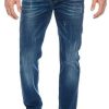 ROCK CREEK Mens Jeans Bleu Profond RC-2110 [W34 L36]