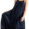 Superdry Robe Midi en Jersey Femme Superdry Robe Midi en Jersey Femme