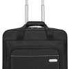 Targus Sacoche à roulettes Executive avec poignée télescopique, sac pour ordinateur portable 15,6 pouces, porte-documents de voyage – Noir, TBR003EU