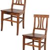 Tommychairs - Set 2 chaises Artemisia pour Cuisine, Bar et Tommychairs - Set 2 chaises Artemisia pour Cuisine, Bar et Salle à Manger, Robuste Structure et Assise en Bois de hêtre peindré en Noyer Antique