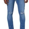 Urban Classics Slim Fit Knee Cut Denim Pants Jean Homme