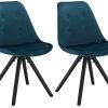 WOLTU BH196bl-2 Chaise de Salle à Manger Lot de 2 WOLTU BH196bl-2 Chaise de Salle à Manger Lot de 2 siège en Velours Pied en Bois Massif,Chaise de Cuisine Chaise de Salon Bleu