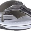 Clarks - Tongs Breeze Sea H Femme, Pewter Synthetic