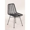 SKLUM Chaise de Salle à Manger en Rotin Synthétique Gouda Colors Noir Noir