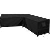 21Wz1yhQXlL._SL500_.jpg Kovshuiwe bâche pour canapé d'angle,bâche pour canapé d'angle,Housse Canapé d'angle de Jardin Étanche Couverture en 420D Oxford,Housse de canapé d'angle pour Meubles de Jardin(270x270x87x90/79cm)