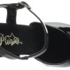 312EObtiL._SL500_.jpg Pleaser FLAMINGO-809, Sandales Plateforme Femme, Noir (Blk Pat/Blk)