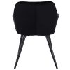 315FHVWLFCL._SL500_.jpg WOLTU Lot de 2 Chaises de Salle à Manger avec accoudoirs, Chaise de Salon Structure en métal et Assise en Velours,Noir BH93sz-2