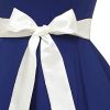 318FAGTt0pL._SL500_.jpg Dressystar DS1957 Robe de Bal Polka Vintage pin-up à 'Audrey Hepburn' 50's 60's Rockabilly Halter,Dos Nu, Bleu Saphir et Blanc XL