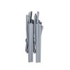 31AXJ19XiSL._SL500_.jpg Chicreat - Lot de 2 chaises pliantes en aluminium, dossier réglable en 7 positions, Argenté et noir