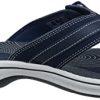 Clarks - Tongs Breeze Sea H Femme, Navy Synthetic