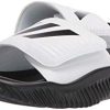 31Fae7z8nDL._SL500_.jpg adidas Men's Alphabounce Basketball Slides Sandal, White/Black/Black, 10