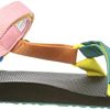 31H3ktiQ5CS._SL500_.jpg Teva Original Universal, Sandales Bout Ouvert Femme, Multicolore (90s Multi SMU)