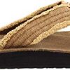 Sanuk Fraid Not, Tongs Homme, Beige-Beige (Khaki)