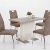 Apollo SUSI II Chaise de Salle Manger, Acier, Vintage Beige, Lot de 4