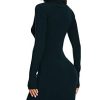31NmkuMtduL._SL500_.jpg AVACOO Robe élégante en tricot, à col roulé et manches longues, tunique, robe midi