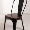 SKLUM Chaise en Bois empilable LIX Noir Bois Foncé
