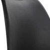 H.J WeDoo Lot de 6 Chaise de Salle à Manger Scandinave, Chaise Rembourrée pour Salle à Manger, Cuisine, Chambre - Noir