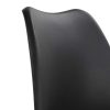 H.J WeDoo Lot de 4 chaises de Salle à Manger scandinaves, Chaises Rétro Bois de hêtre Massif- Noir