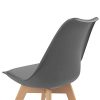 31VHWO7UuiL._SL500_.jpg IDMarket - Lot de 4 chaises SARA Gris foncé pour Salle à Manger