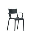 Kartell Generic A, Chaise, Noir, Set de 2