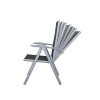 31cj1DJvwL._SL500_.jpg Chicreat - Lot de 2 chaises pliantes en aluminium, dossier réglable en 7 positions, Argenté et noir