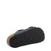 Birkenstock Mixte Arizona Birko-flor Nubuck Sandales Bout ouvert, Gris Basalte
