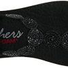 Skechers Meditation-Stars & Sparkle, Tongs Femme, Noir (Black Mitobuck/Rhinestone/Trim BBK)