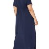 31gqSIsze6L._SL500_.jpg Amazon Essentials Plus Size Surplice Maxi Dress Robe, Bleu Marine, XL Grande Taille