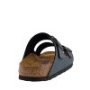 Birkenstock Mixte Arizona Birko-flor Nubuck Sandales Bout ouvert, Gris Basalte