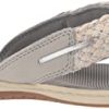 Sperry Top-Sider Tongs pour femme, Argenté (Gris clair/argenté.)
