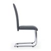 IDMarket - Lot de 4 chaises MIA Grises pour Salle à Manger