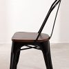 SKLUM Chaise en Bois empilable LIX Noir Bois Foncé