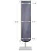 31v6D1rYB4L._SL500_.jpg SUPERJARE Housse de parasol avec tige pour parasols de 2,1 à 3,9 m et parapluies double face de 4,5 m, housse de protection imperméable 600D avec fermeture éclair, gris
