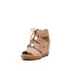 Sorel Women's Joanie II Lace Huarache Wedge Sandal - Honest Beige