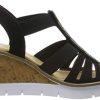 31zj4kl32pL._SL500_.jpg Rieker V55D8-00, Sandales Plateforme Femme, Schwarz (Schwarz 00)