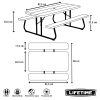 411jPY8cOeL._SL500_.jpg Lifetime Table de Pique Nique pour Enfant Almond 82,5 x 90,1 x 53,5 cm 280094