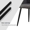 414Vb9vEBjL._SL500_.jpg OFCASA Lot de 2 chaises de salle à manger en simili cuir avec accoudoirs - Gris clair - Chaises capitonnées - Design rétro - Canapé - Fauteuil pour restaurant - Réception