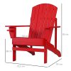 415l5M0AnfL._SL500_.jpg Outsunny Fauteuil de Jardin Adirondack Grand Confort Porte-gobelet intégré Bois de Sapin traité Peint Rouge