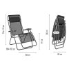 416hmdiUD3L._SL500_.jpg Lafuma Fauteuil Relax, Pliable et réglable, Système lacets, RSXA, Batyline, Couleur: Noir, LFM2034-8551