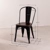 SKLUM Chaise en Bois empilable LIX Noir Bois Foncé